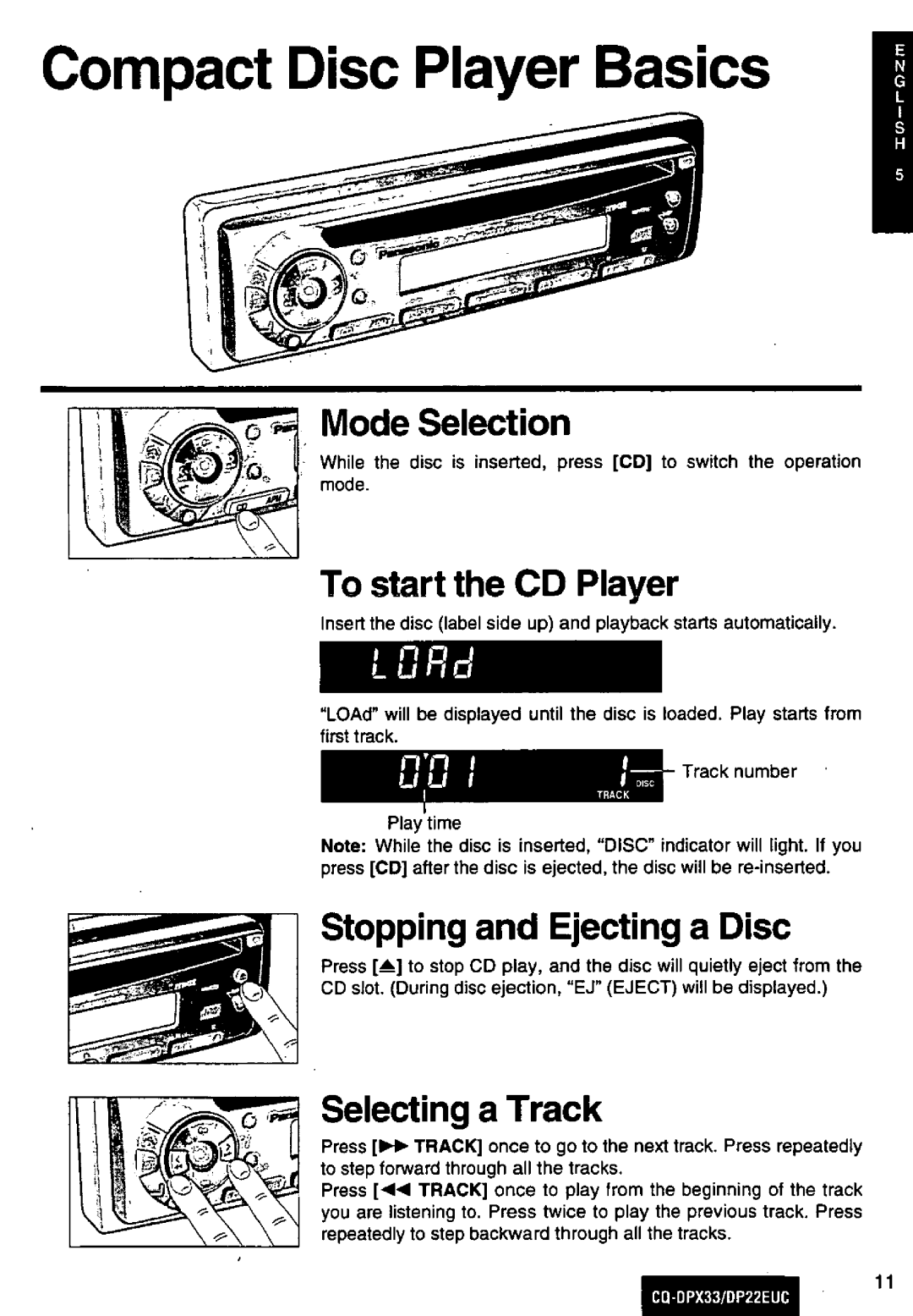 Panasonic DP22EUC manual