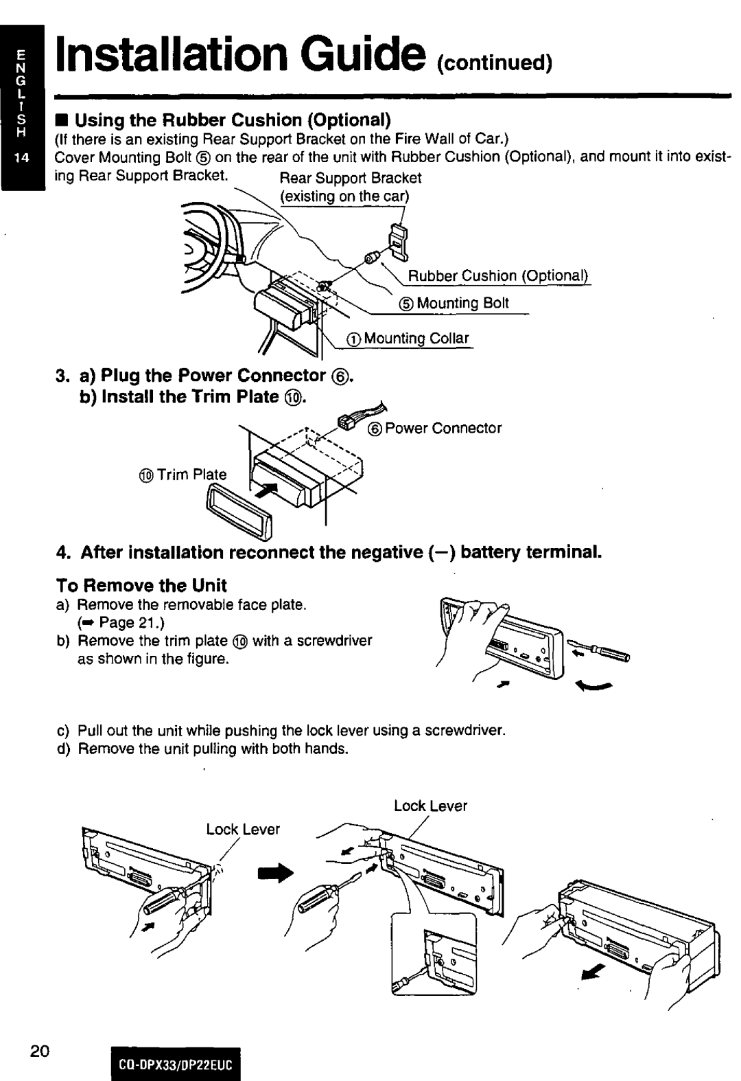 Panasonic DP22EUC manual