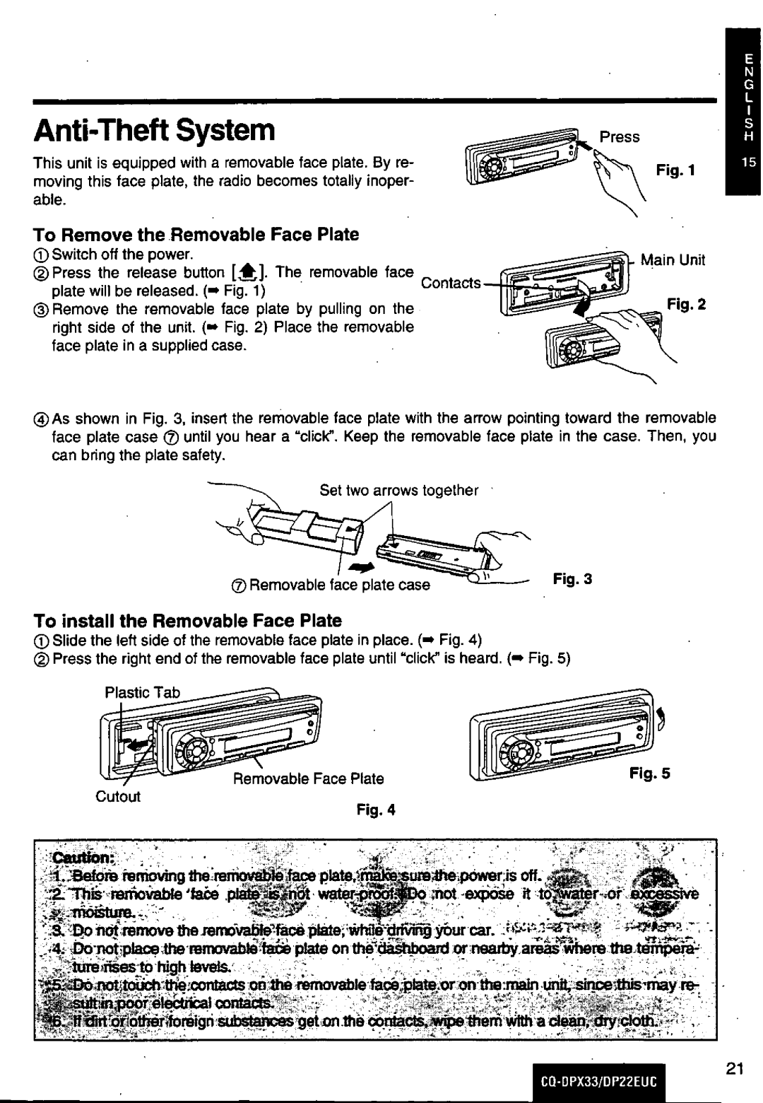 Panasonic DP22EUC manual