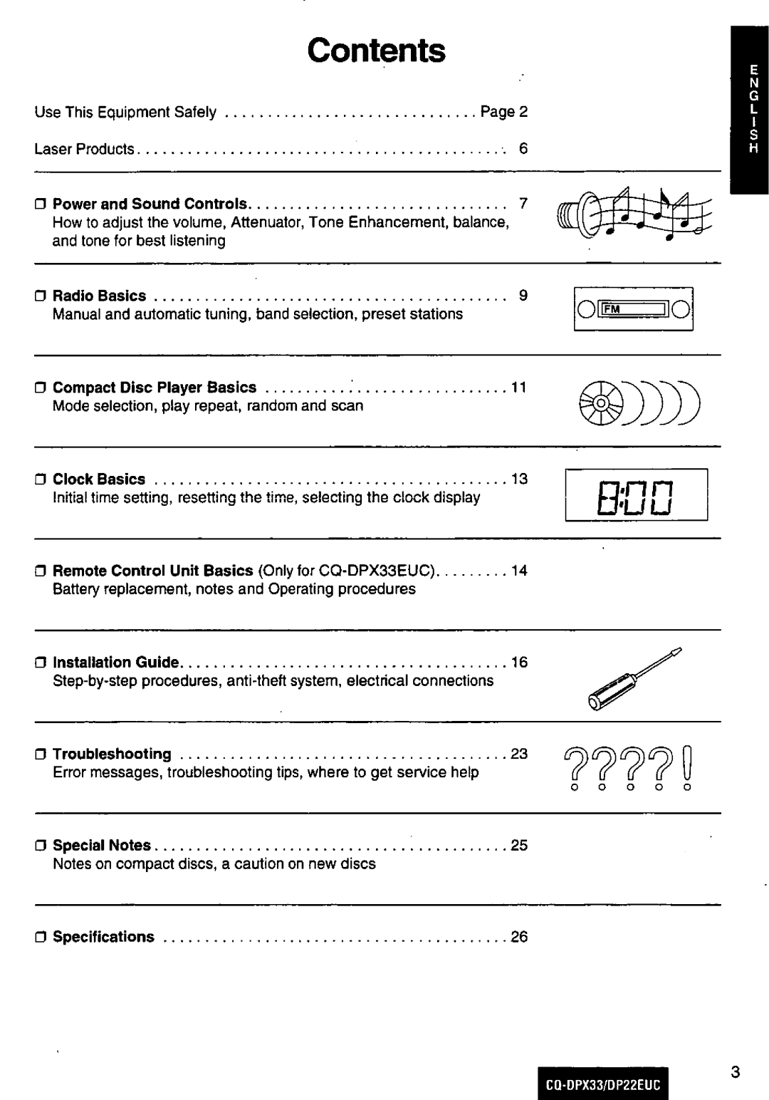 Panasonic DP22EUC manual 