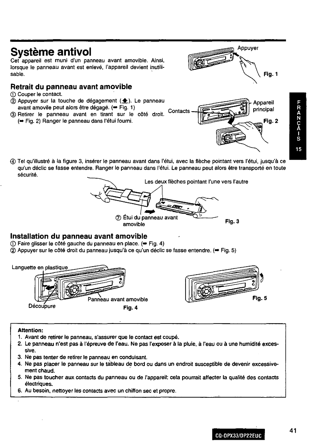 Panasonic DP22EUC manual