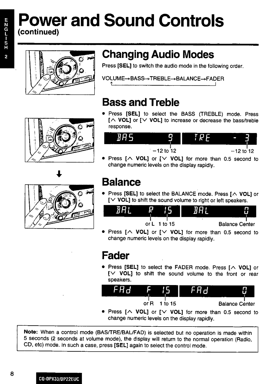 Panasonic DP22EUC manual 