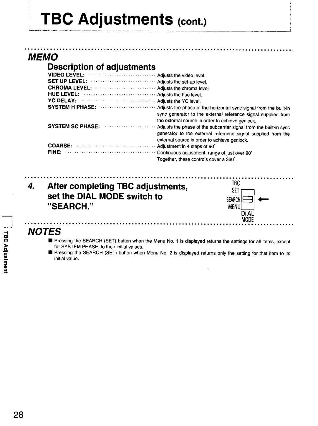 Panasonic DS850 manual 