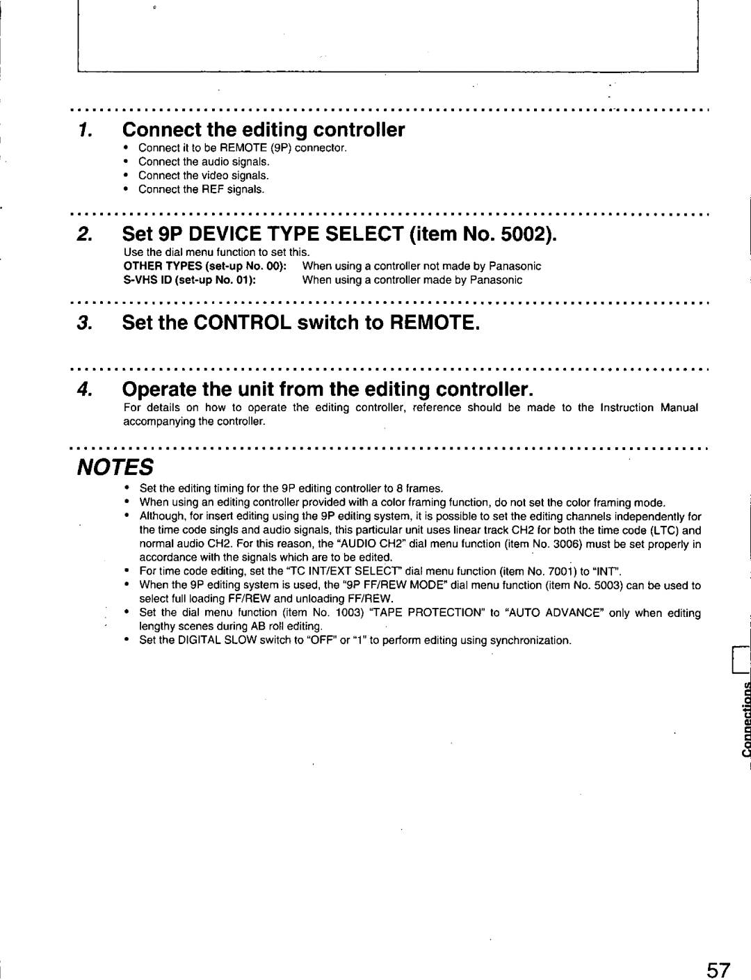 Panasonic DS850 manual 