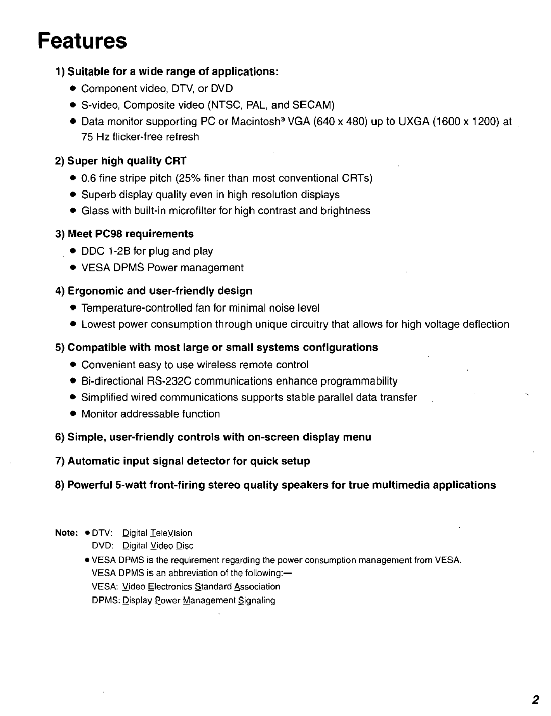 Panasonic DT2750MS manual 