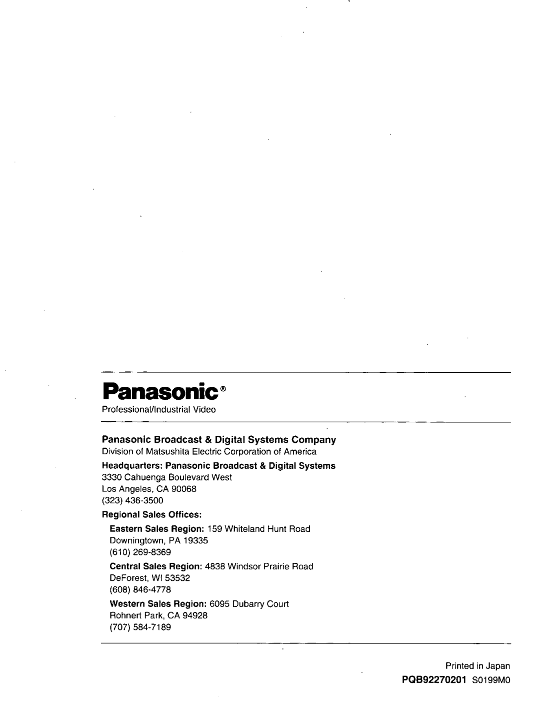 Panasonic DT2750MS manual 