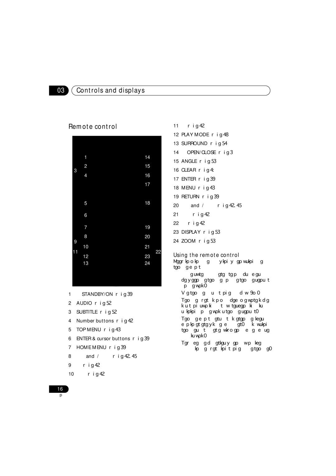 Panasonic DV-686A-s manual Controls and displays Remote control, Using the remote control 