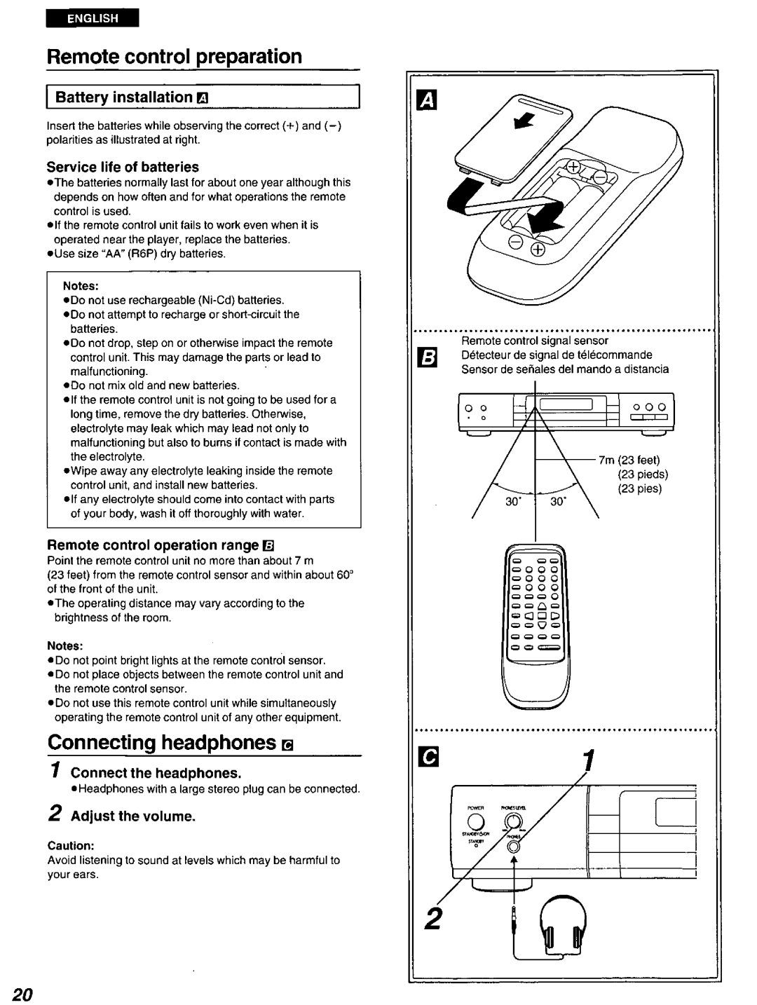 Panasonic DVD-A100 u CA manual 