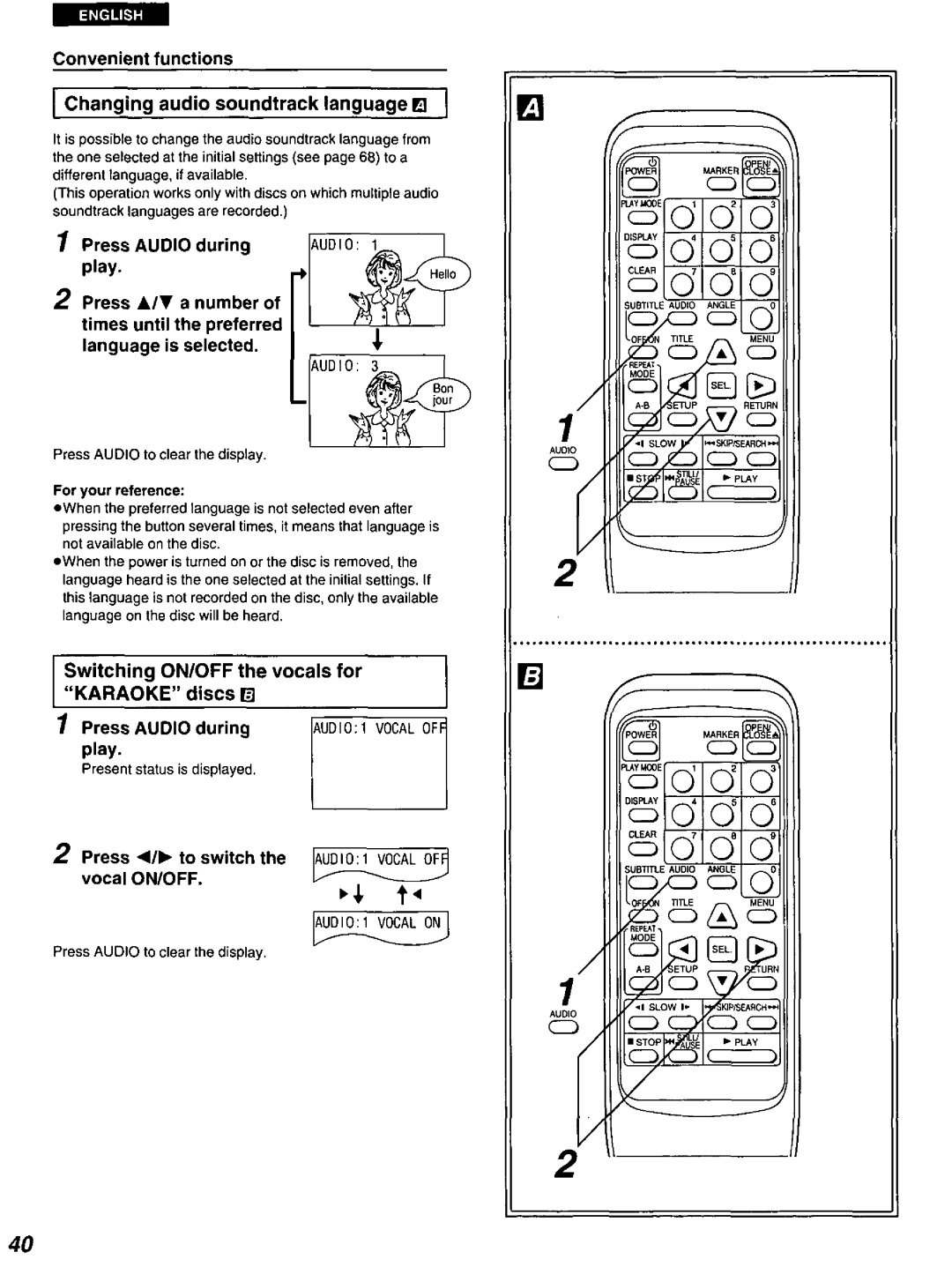 Panasonic DVD-A100 u CA manual 