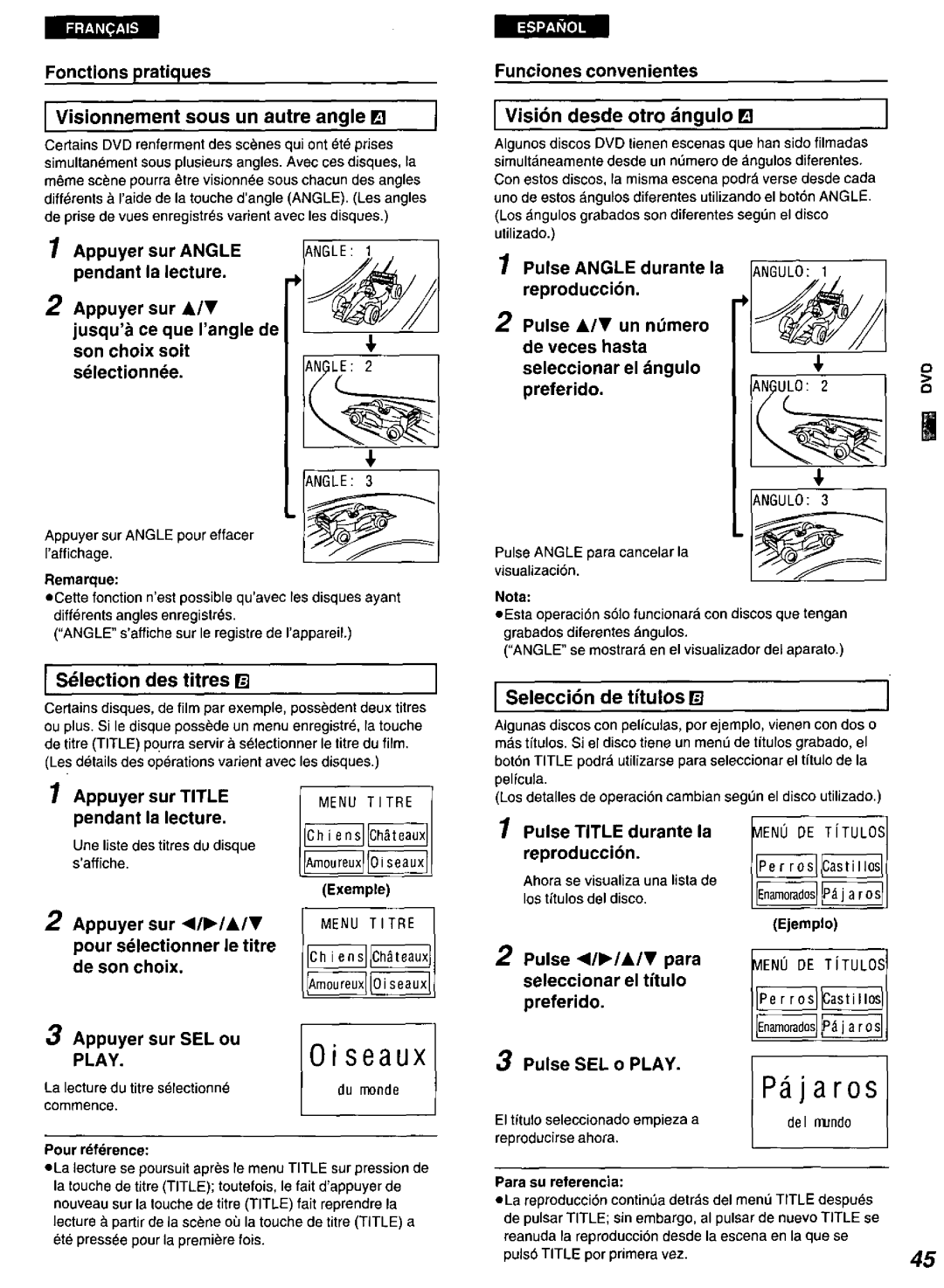 Panasonic DVD-A100 u CA manual 