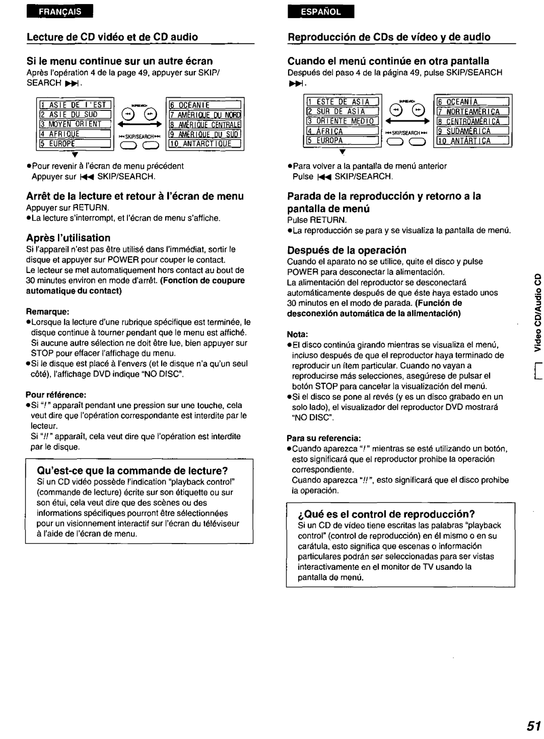 Panasonic DVD-A100 u CA manual 