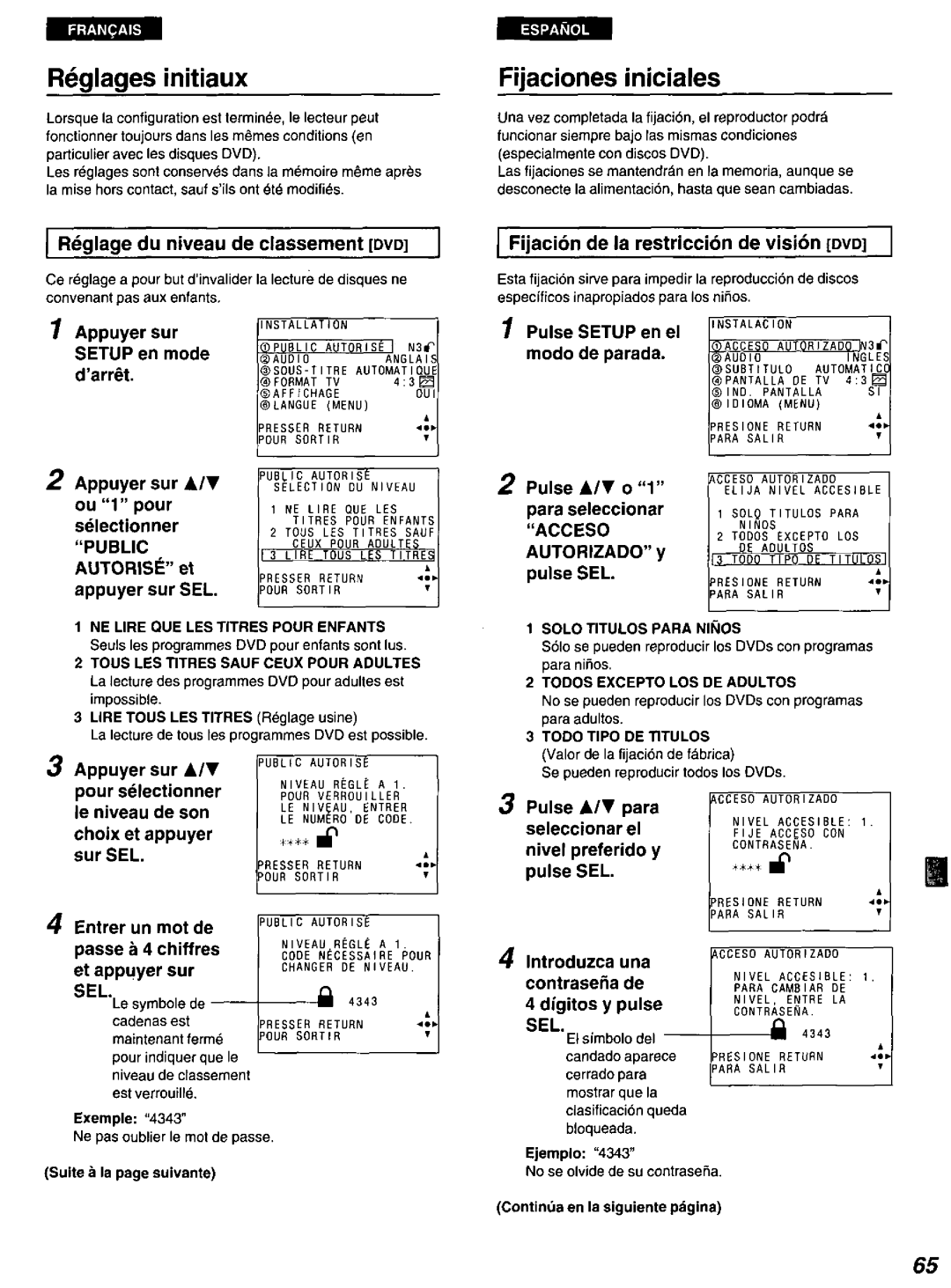 Panasonic DVD-A100 u CA manual 