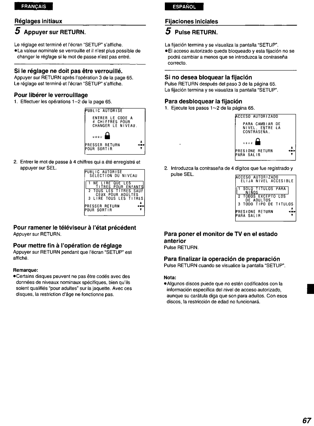 Panasonic DVD-A100 u CA manual 