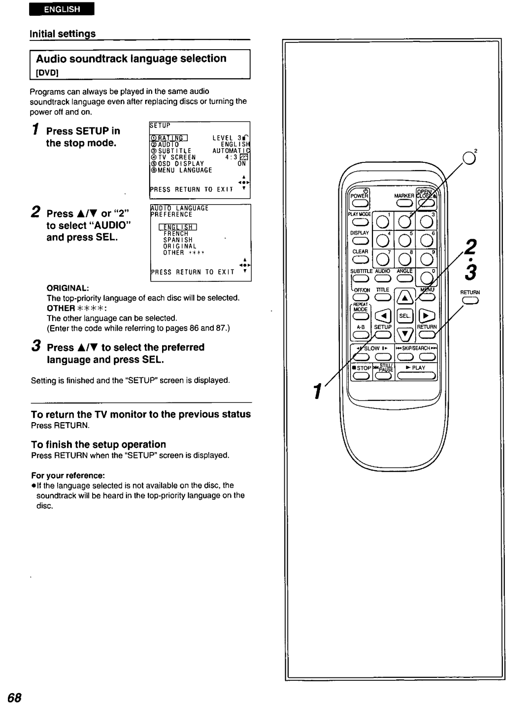 Panasonic DVD-A100 u CA manual 