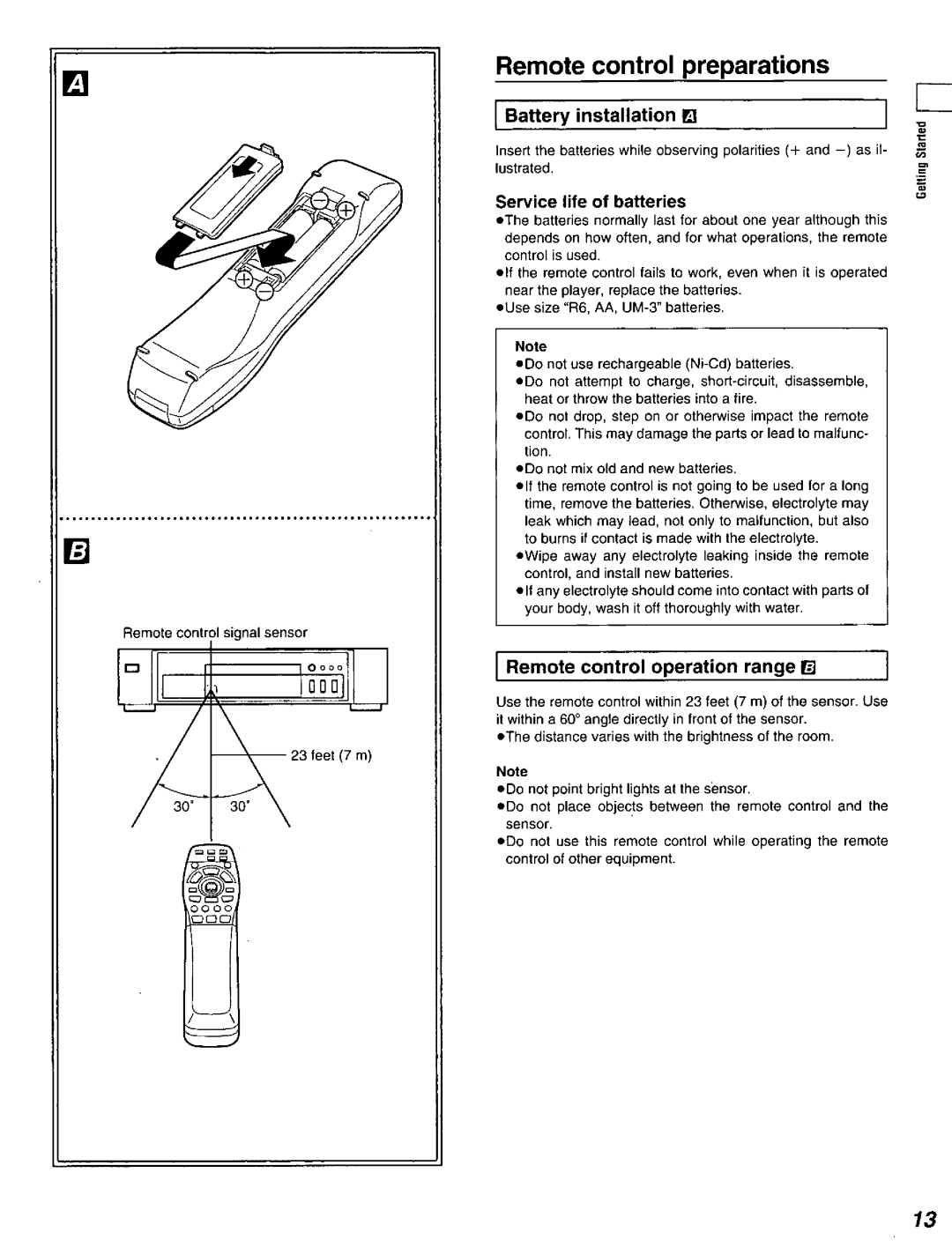 Panasonic DVD-A320U manual 