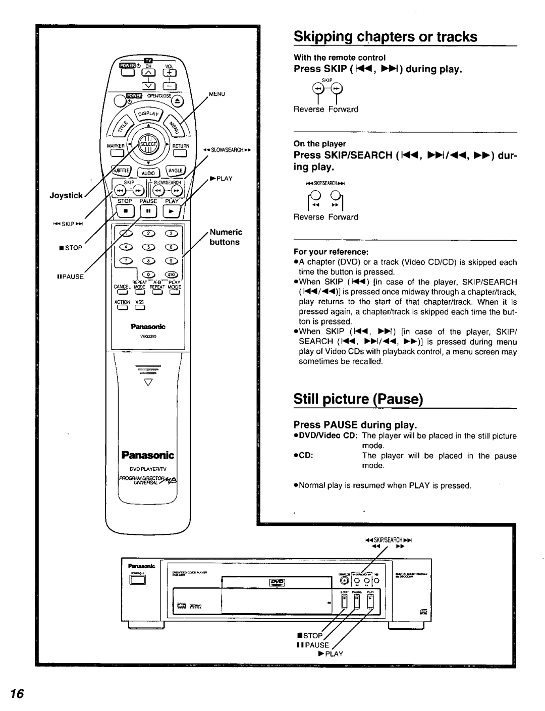 Panasonic DVD-A320U manual 