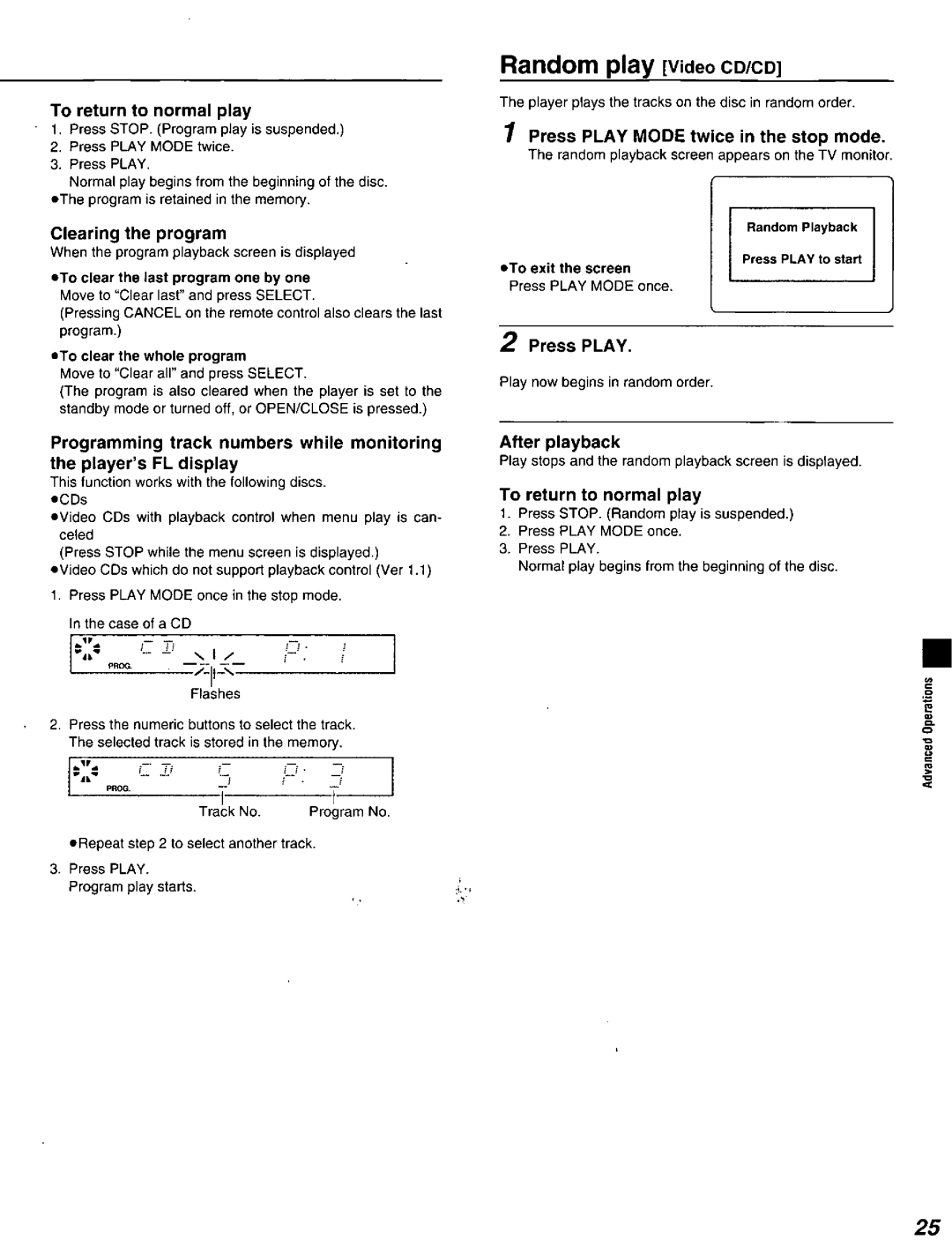 Panasonic DVD-A320U manual 