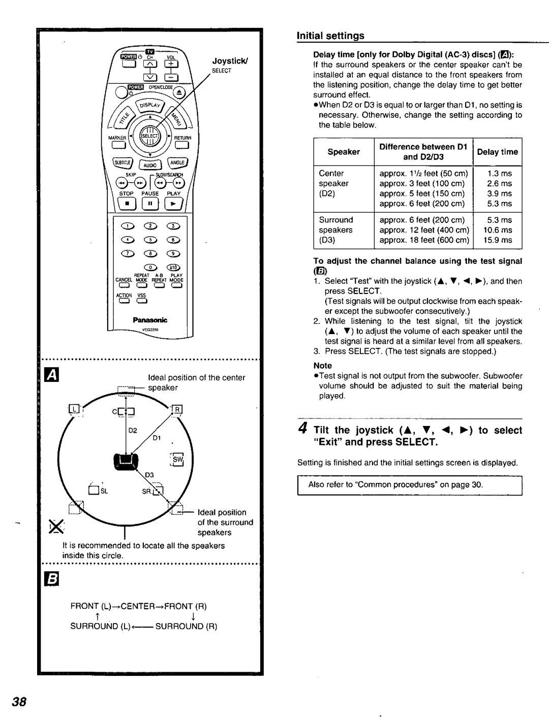 Panasonic DVD-A320U manual 