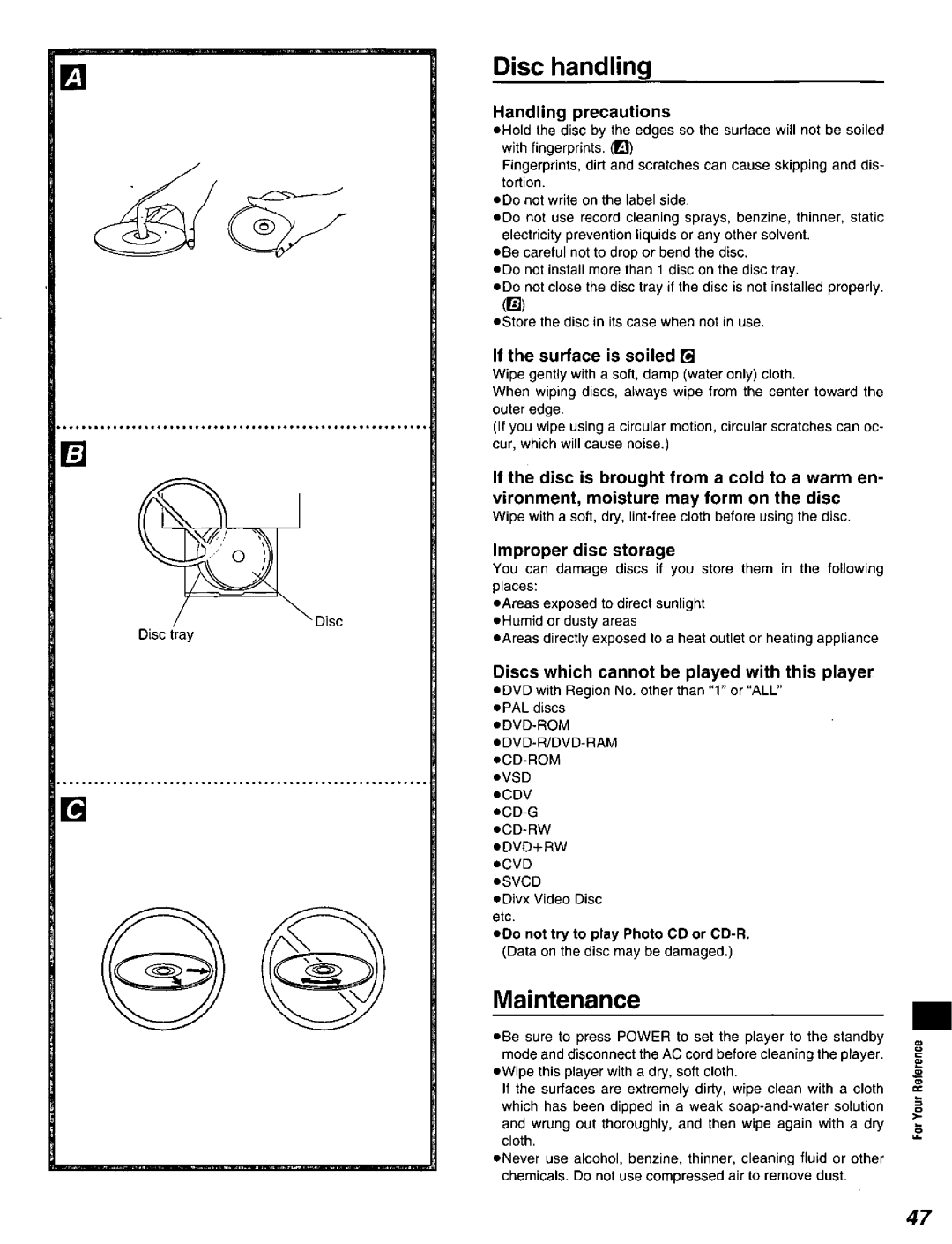 Panasonic DVD-A320U manual 