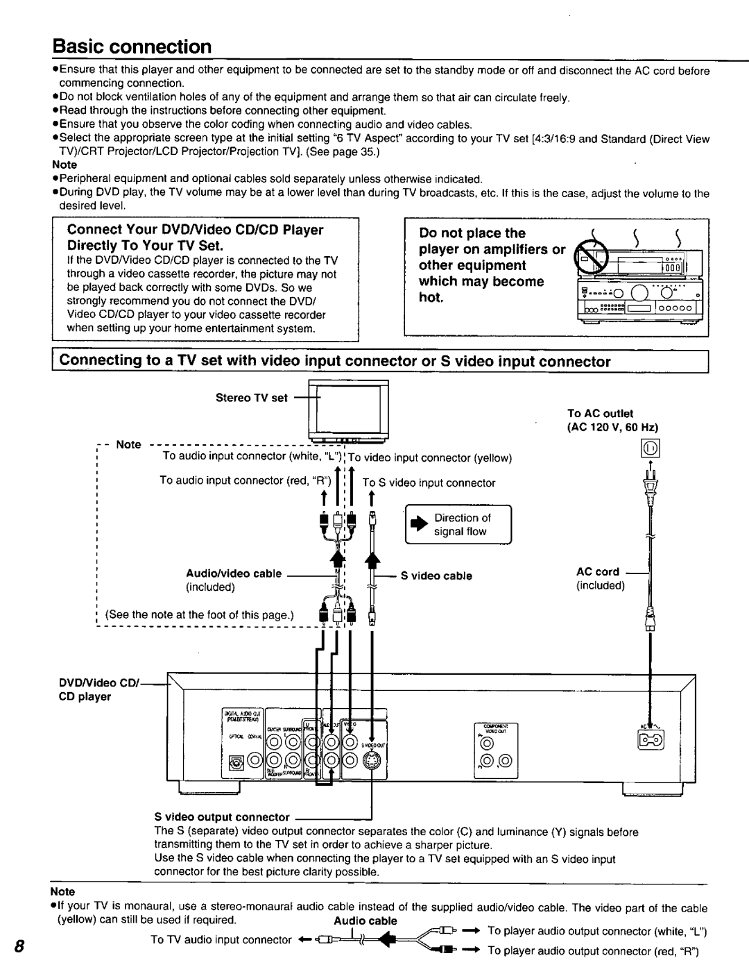 Panasonic DVD-A320U manual 