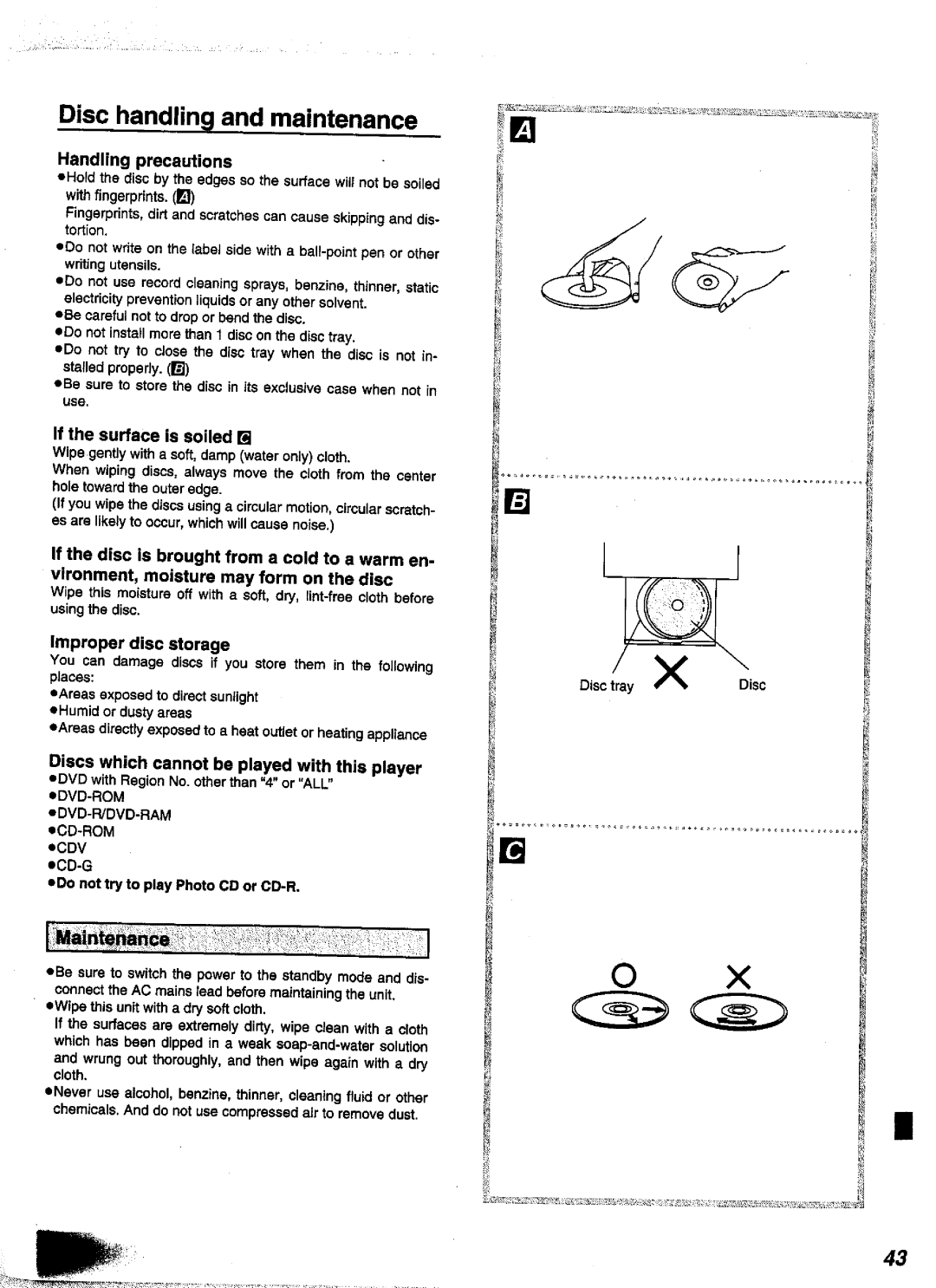 Panasonic DVD-A350A manual 