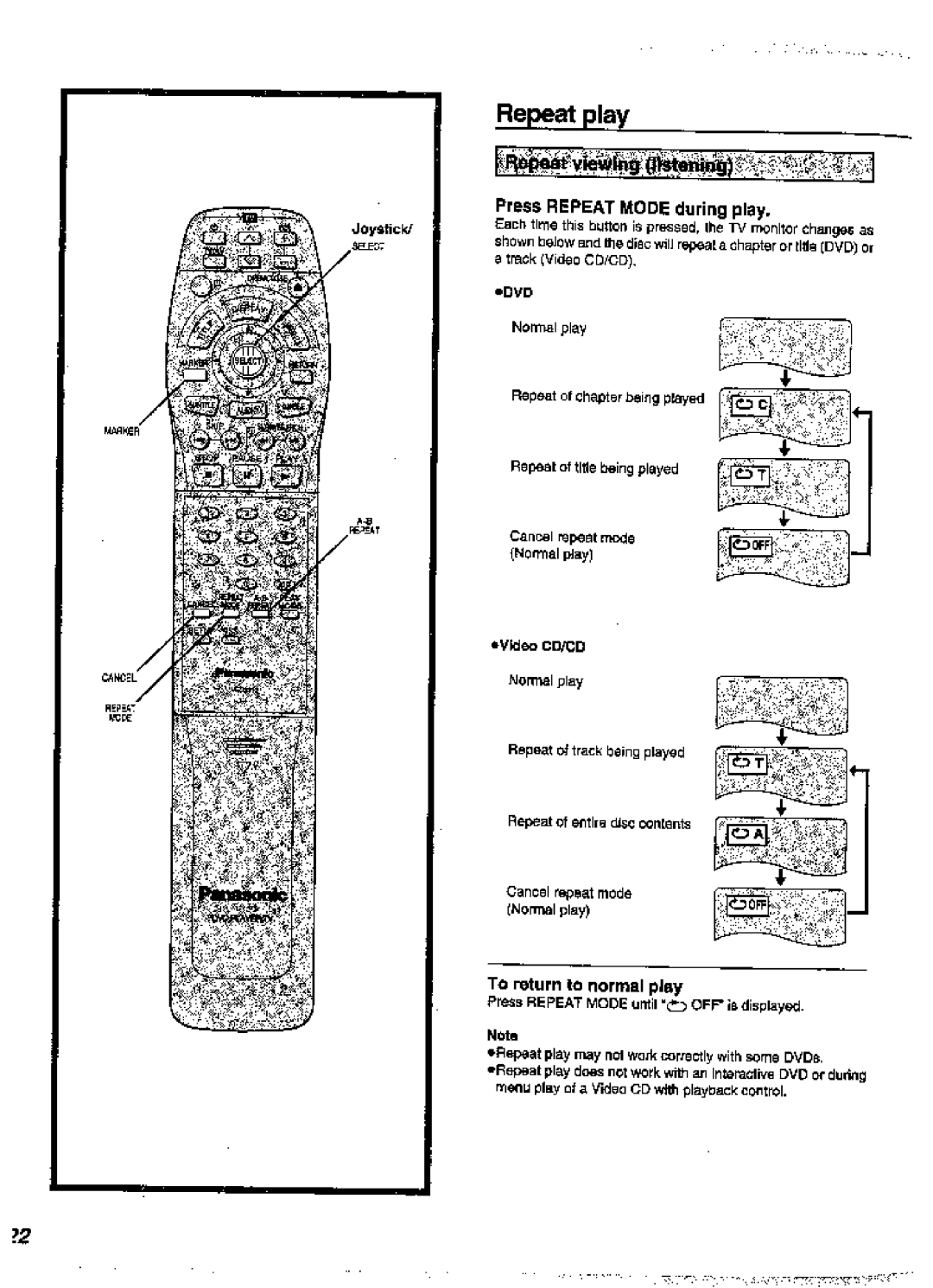 Panasonic DVD-A360A manual 