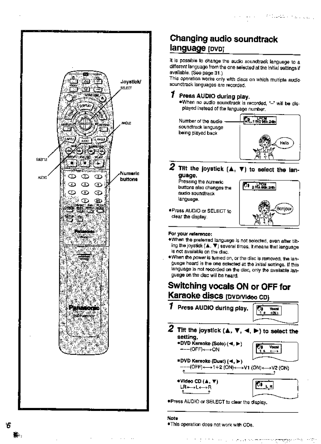 Panasonic DVD-A360A manual 