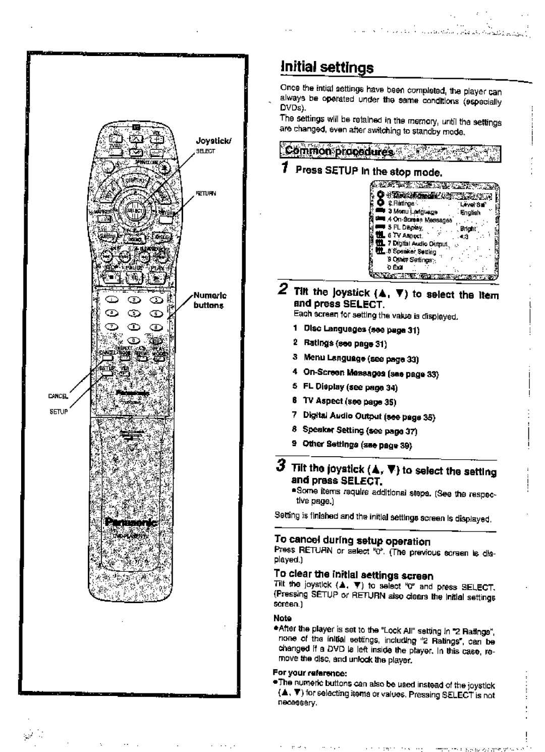 Panasonic DVD-A360A manual 