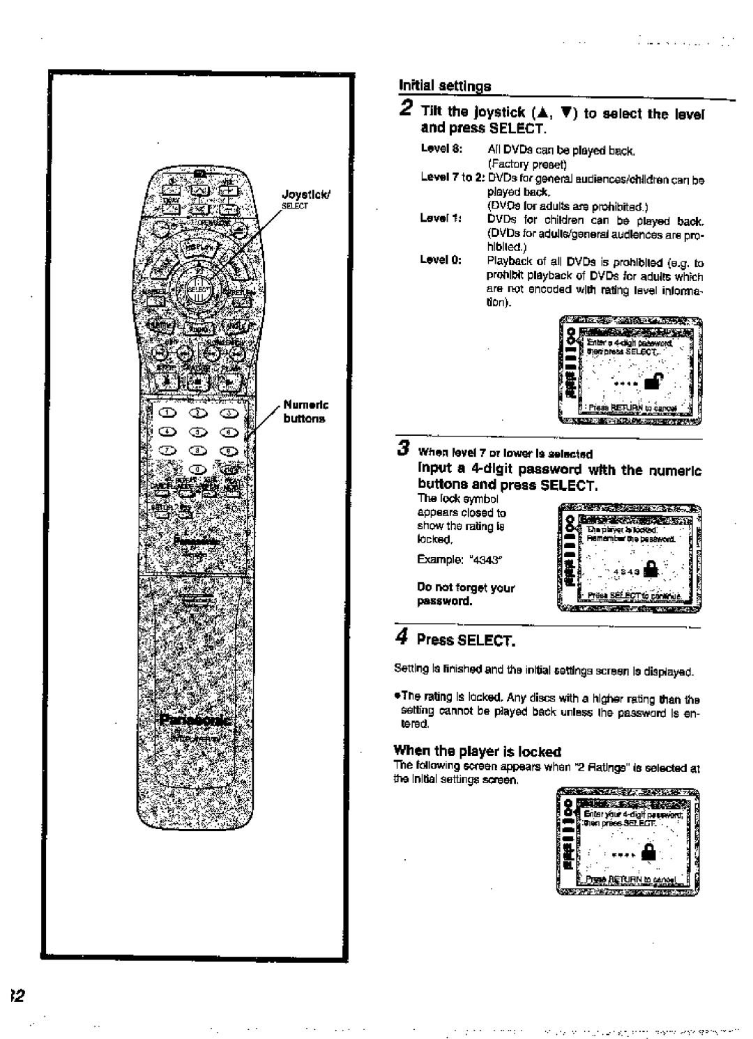 Panasonic DVD-A360A manual 