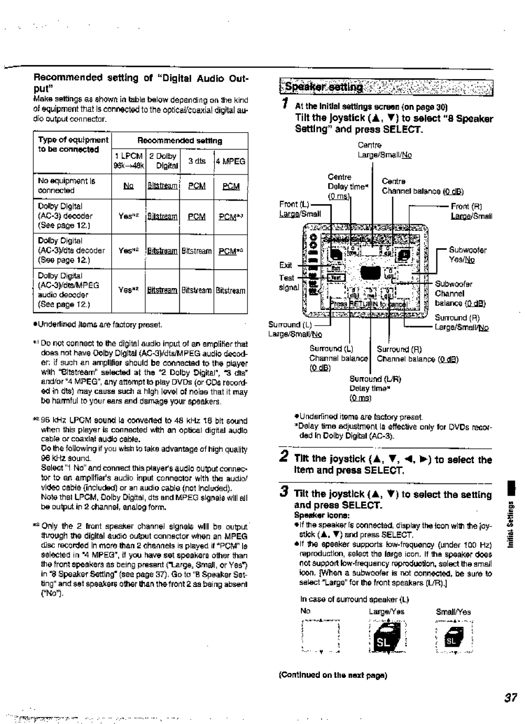 Panasonic DVD-A360A manual 