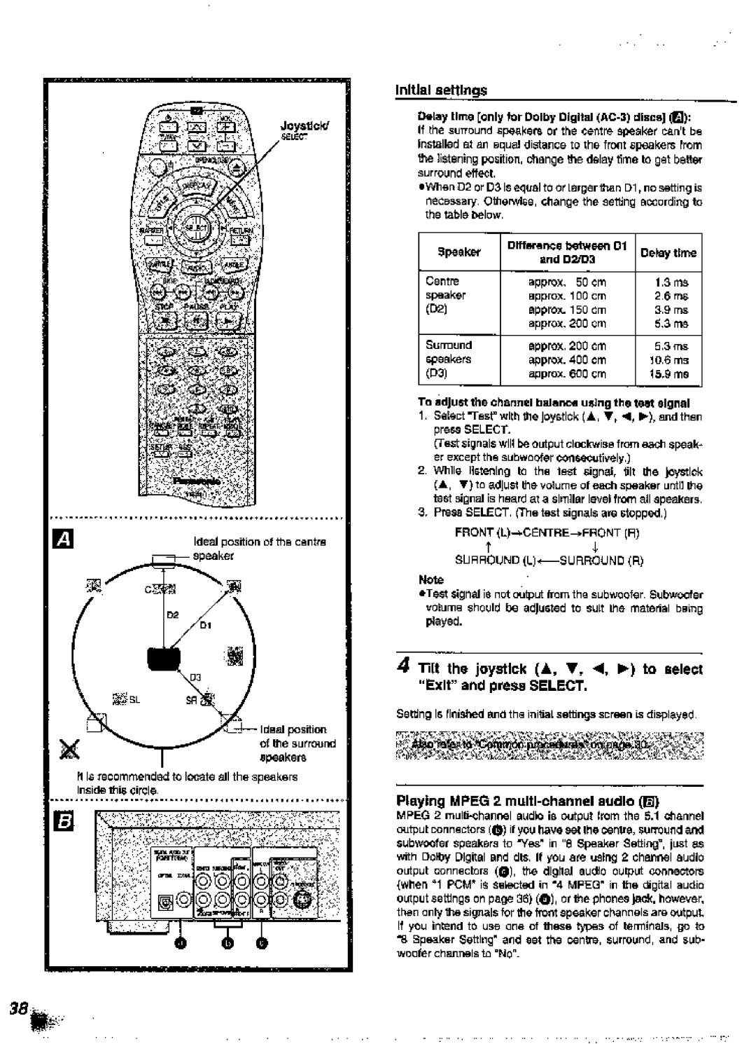 Panasonic DVD-A360A manual 