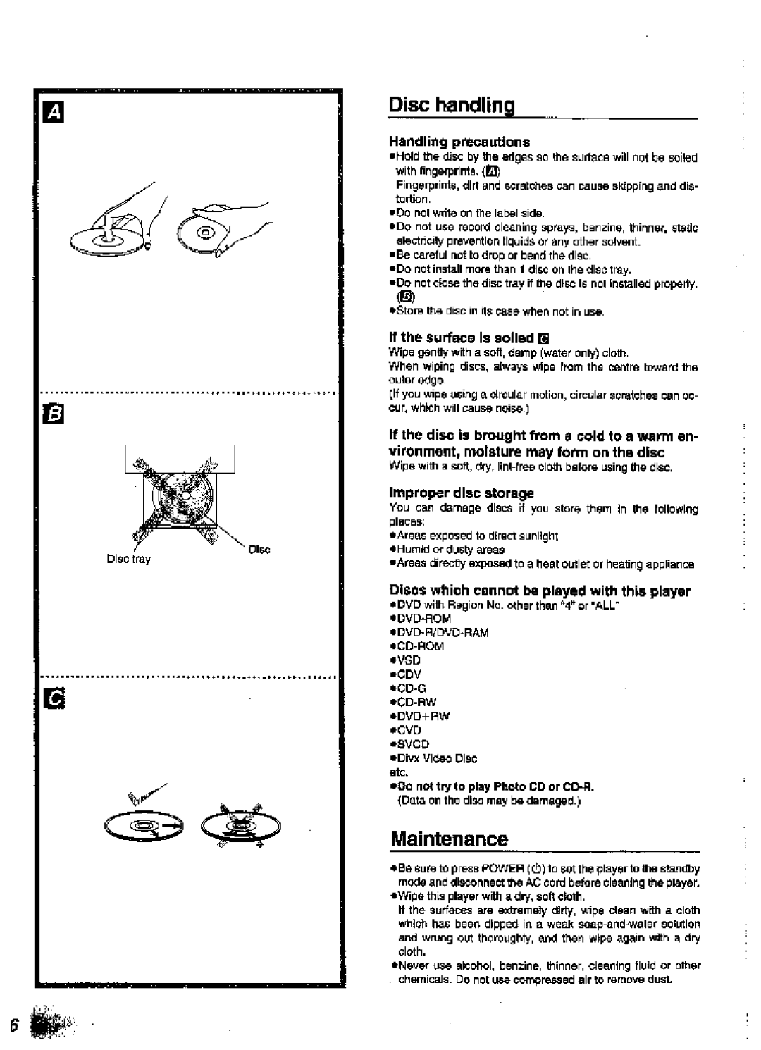 Panasonic DVD-A360A manual 