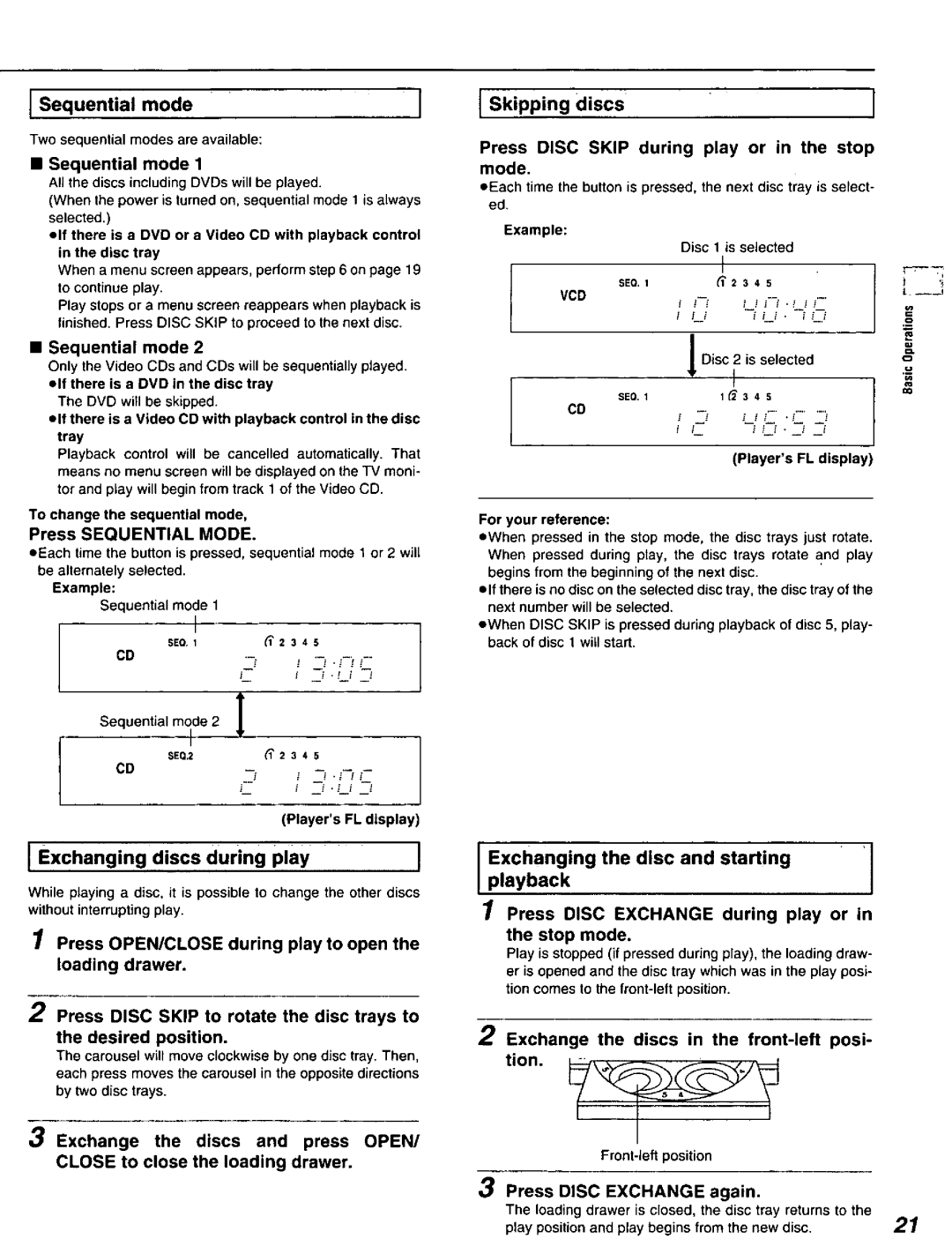 Panasonic DVD-C220D manual 