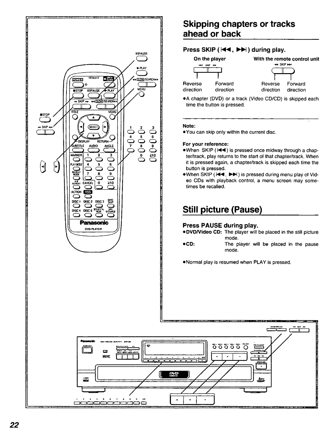 Panasonic DVD-C220D manual 