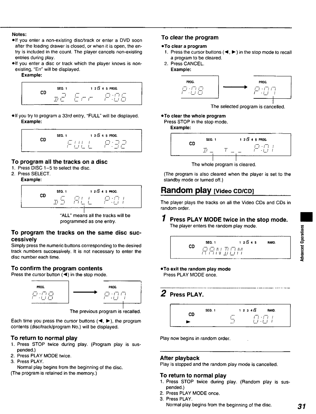 Panasonic DVD-C220D manual 