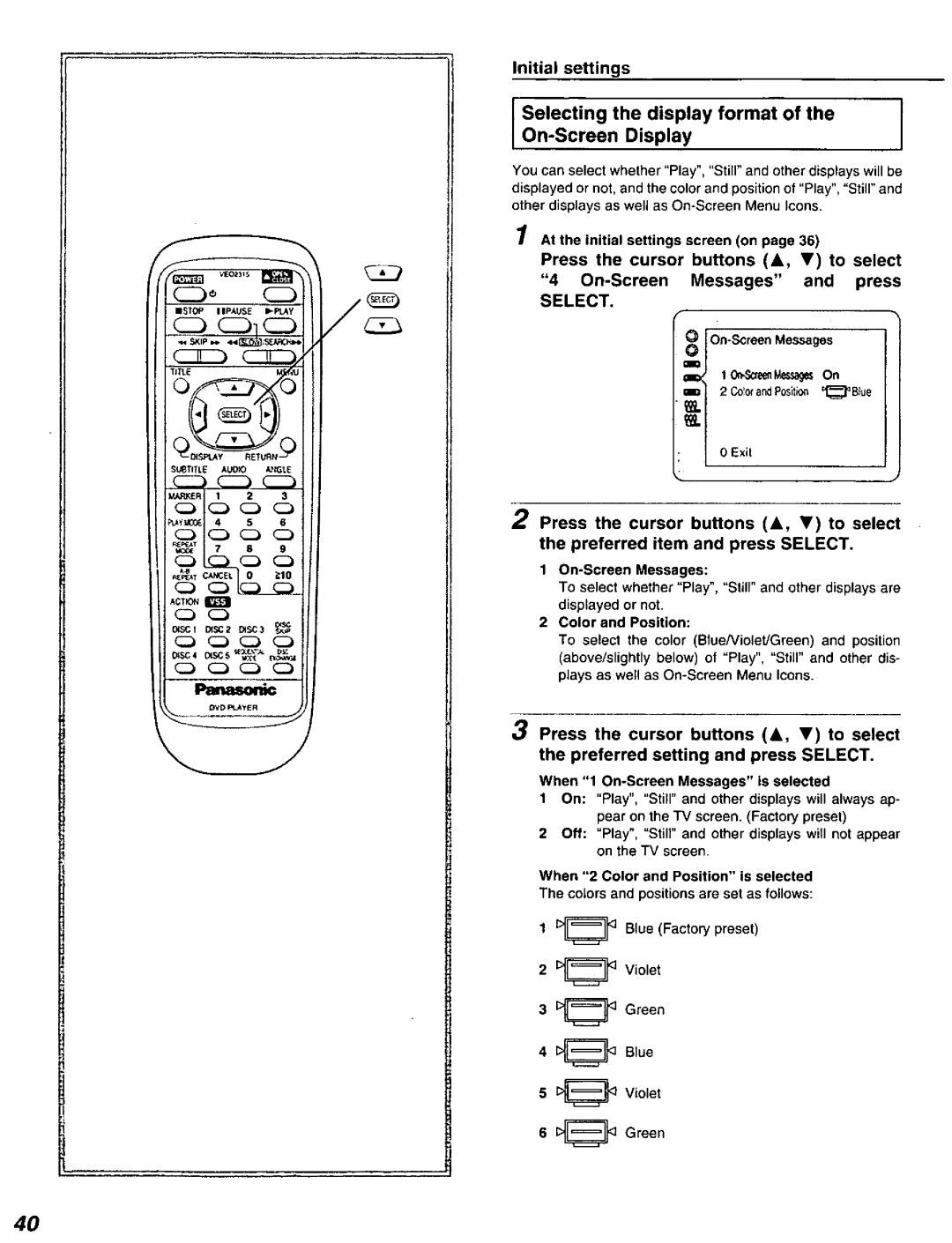 Panasonic DVD-C220D manual 