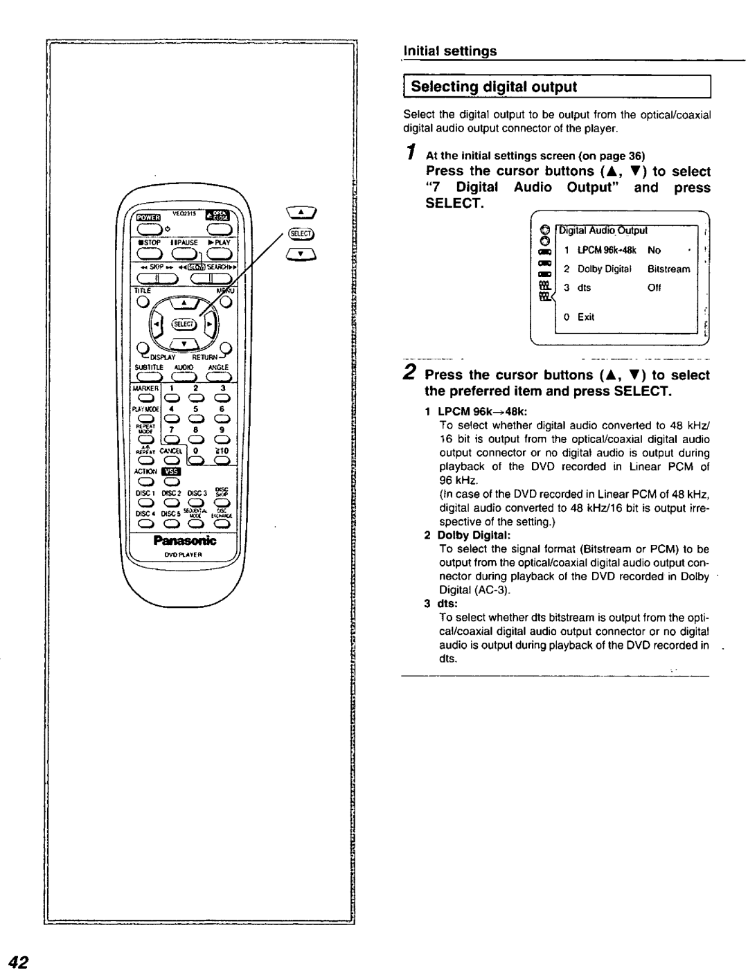 Panasonic DVD-C220D manual 