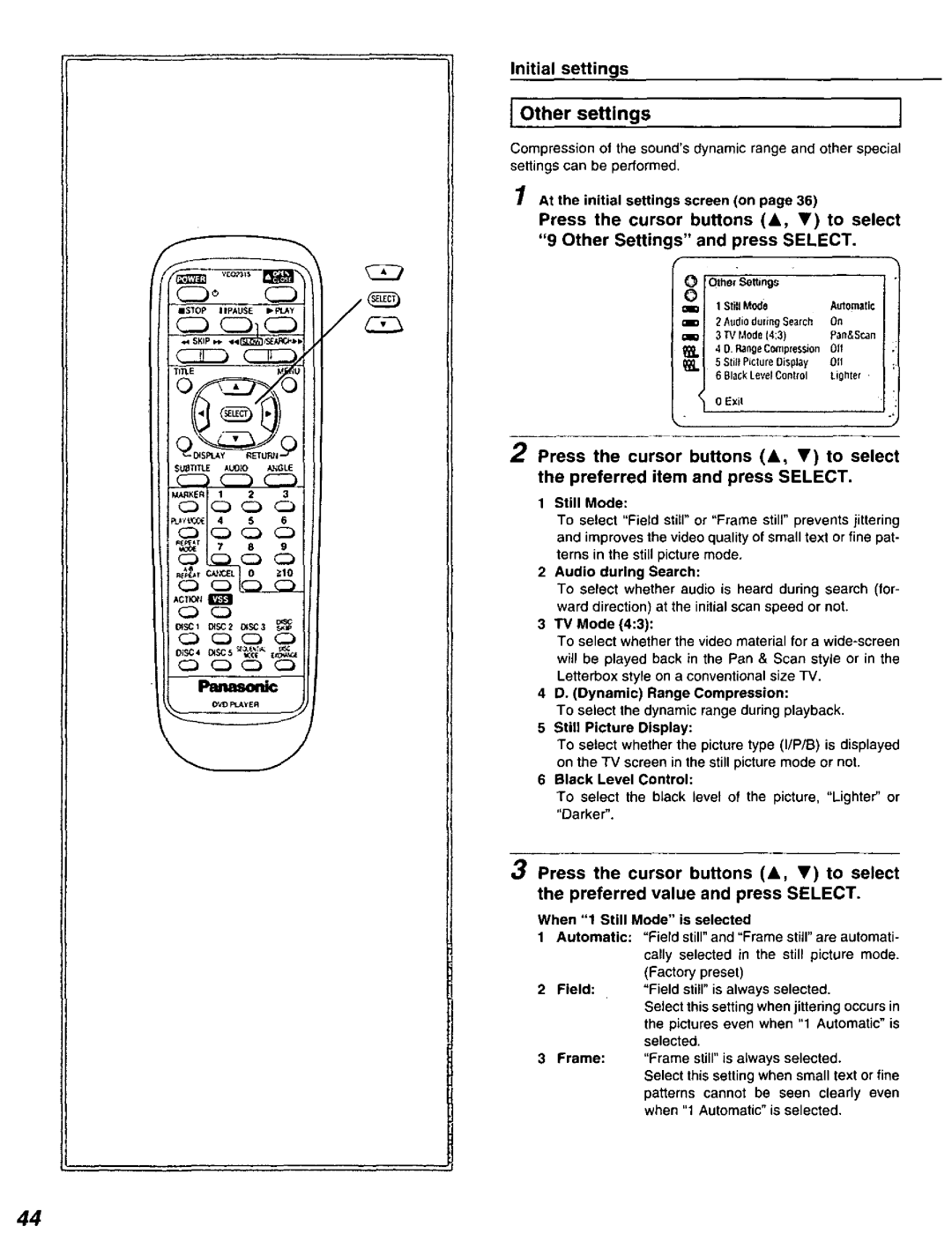 Panasonic DVD-C220D manual 