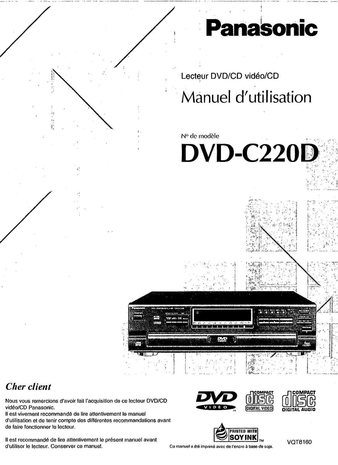 Panasonic DVD-C220D manual 