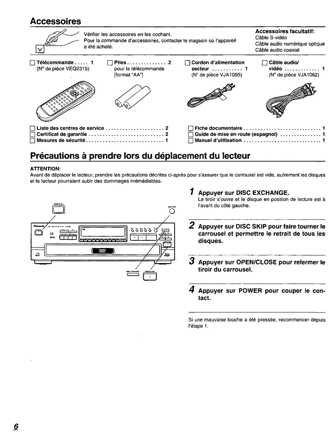 Panasonic DVD-C220D manual 