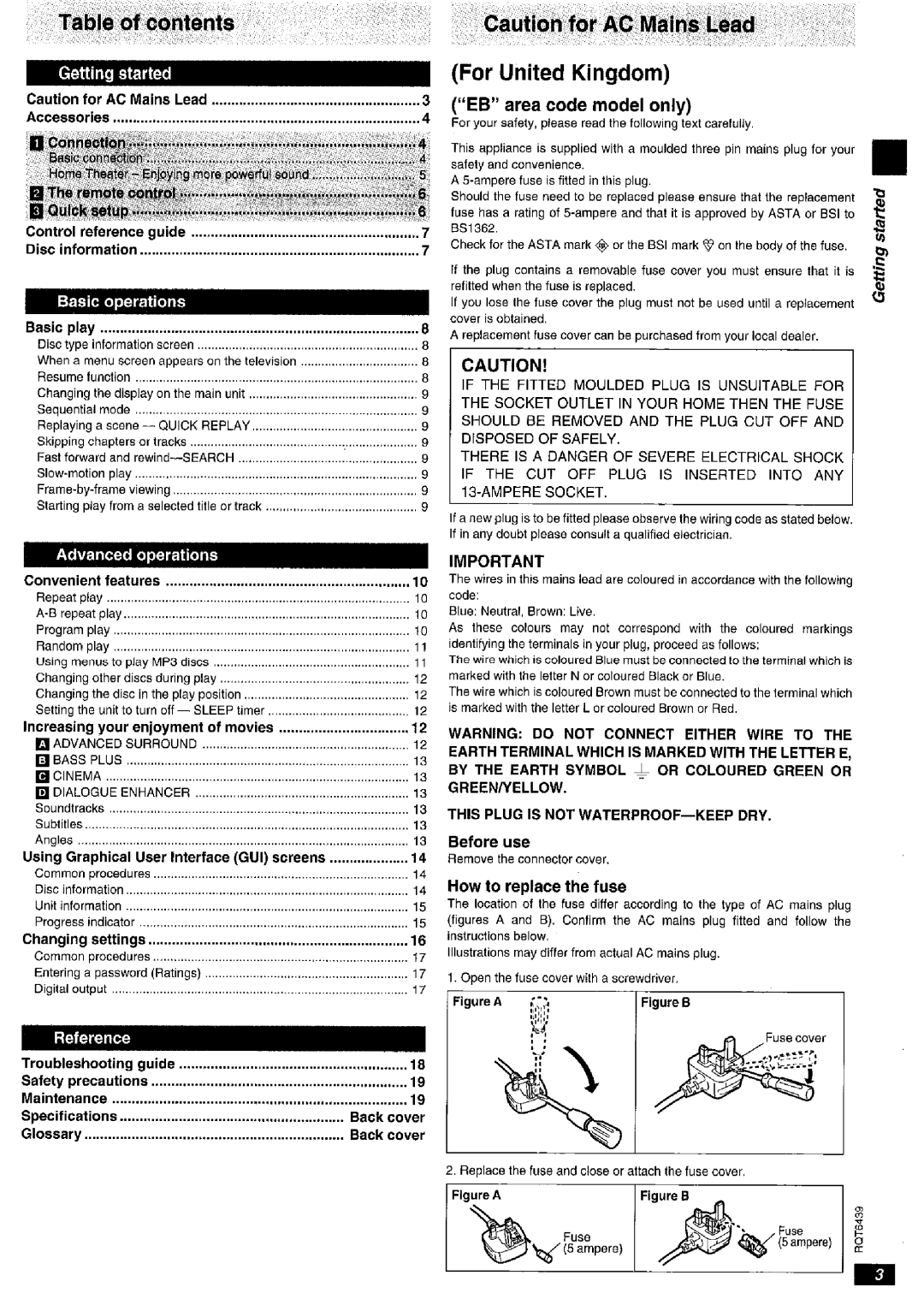 Panasonic DVD-CV52 manual Ble ot~os&mts 