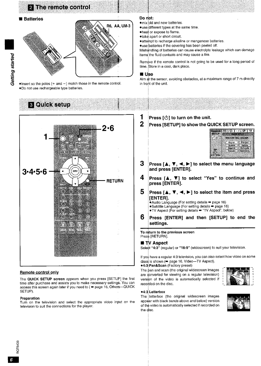 Panasonic DVD-CV52 manual 