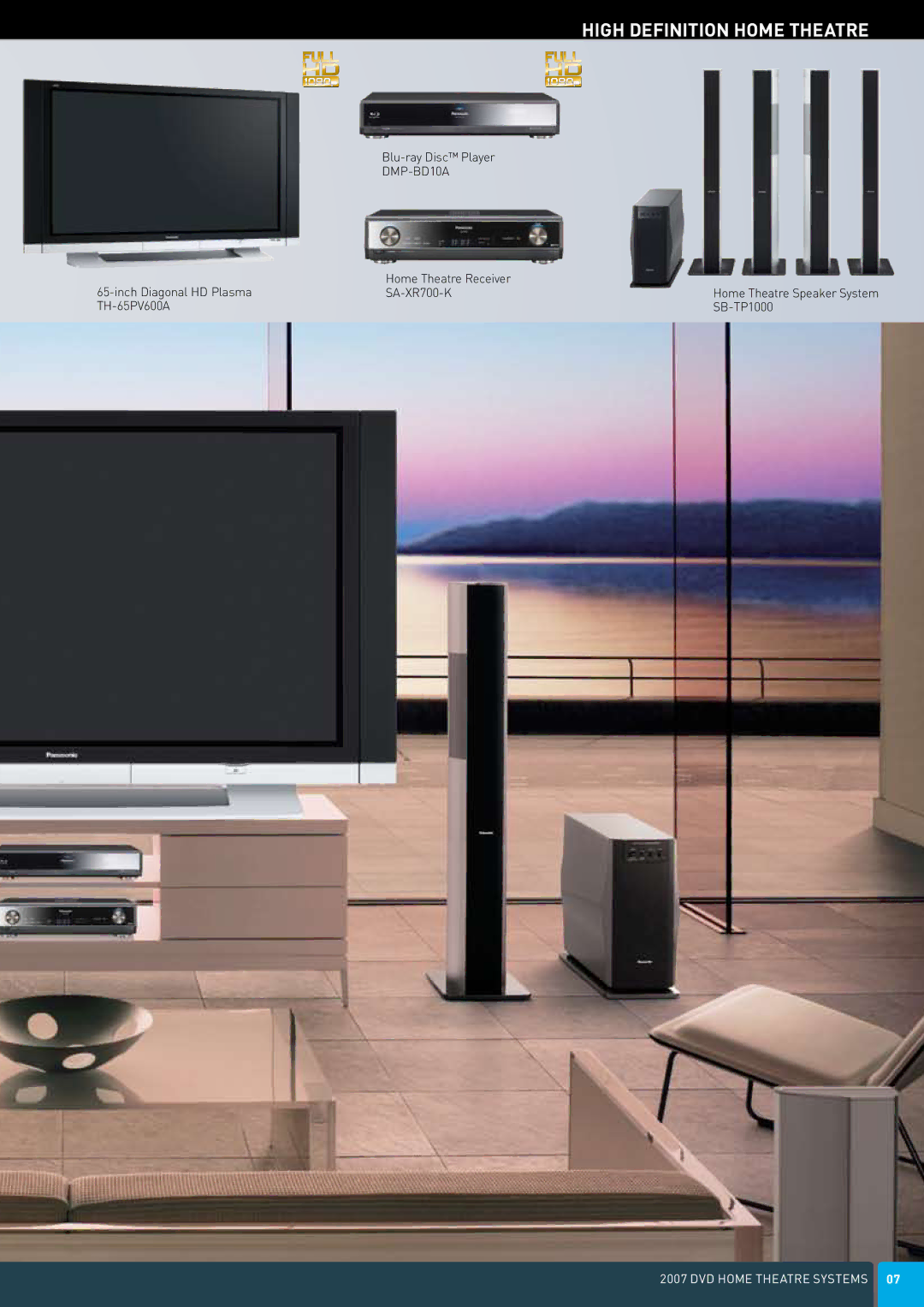 Panasonic DVD Home Theatre System manual DMP-BD10A 