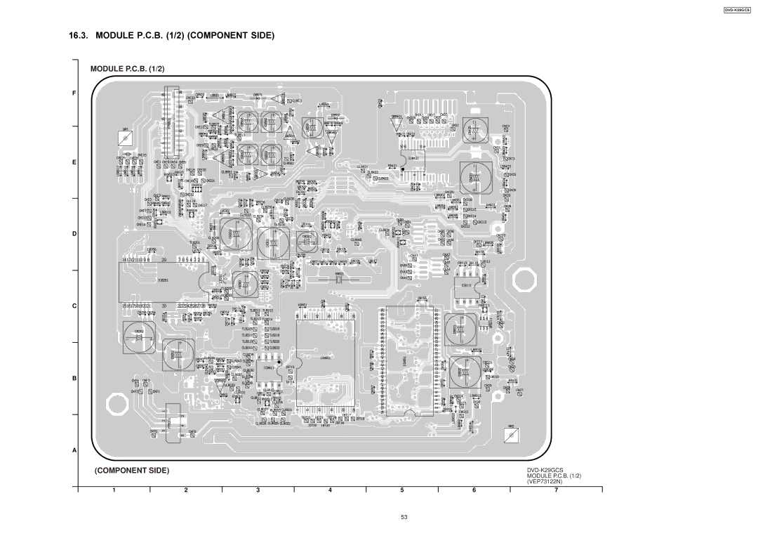 Panasonic DVD-K29GCS specifications Module P.C.B /2 Component Side 