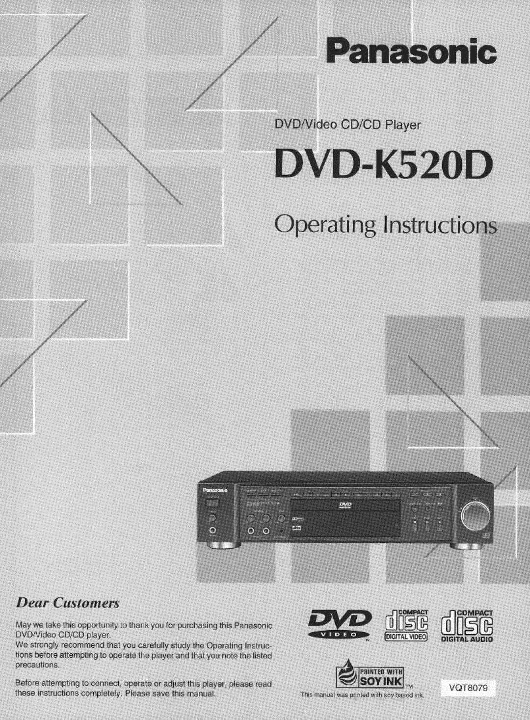 Panasonic DVD-K520D manual 