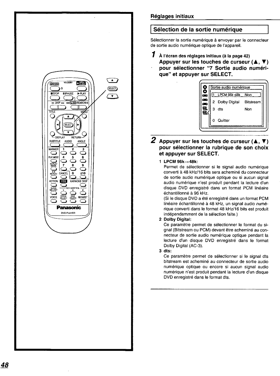 Panasonic DVD-K520D manual 