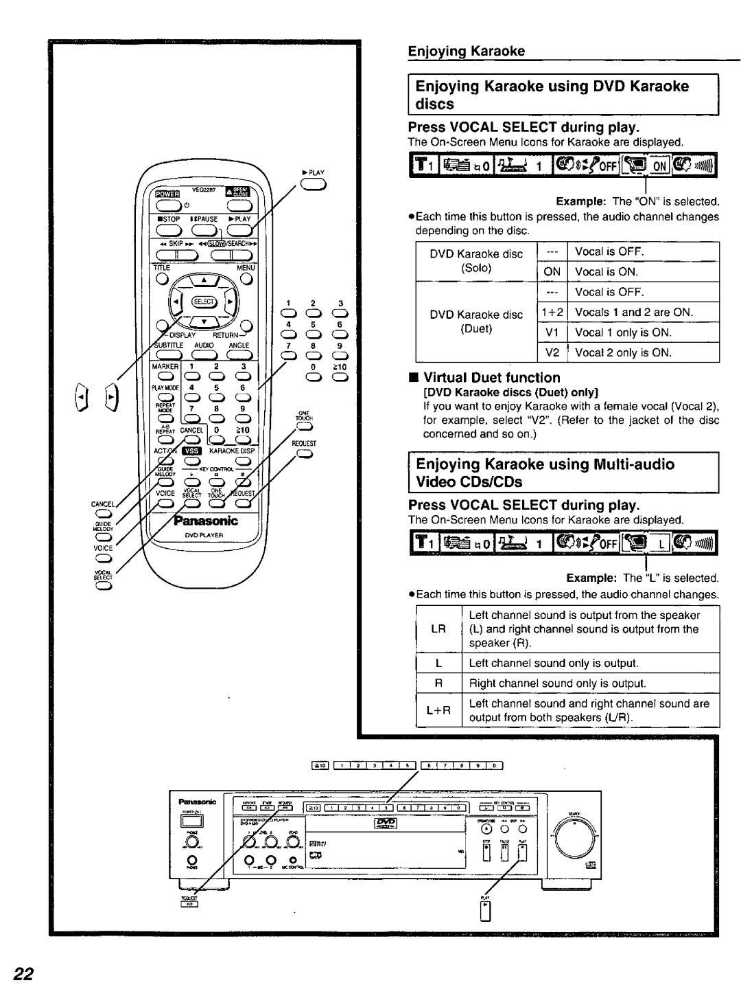 Panasonic DVD-K520D manual 