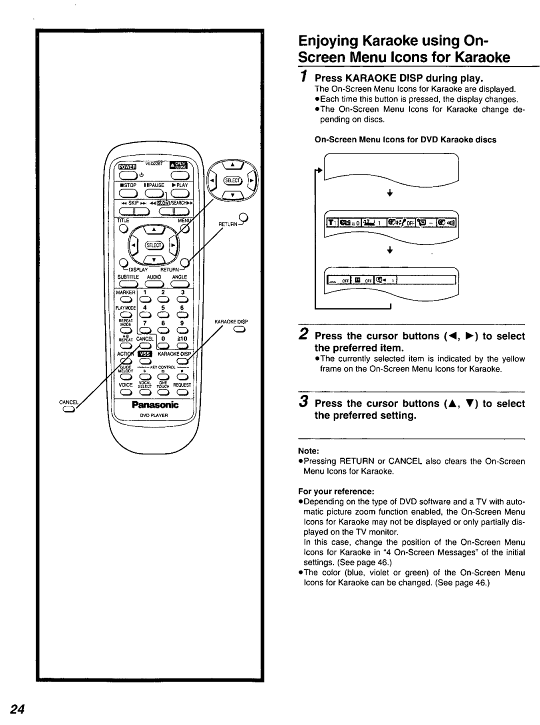 Panasonic DVD-K520D manual 