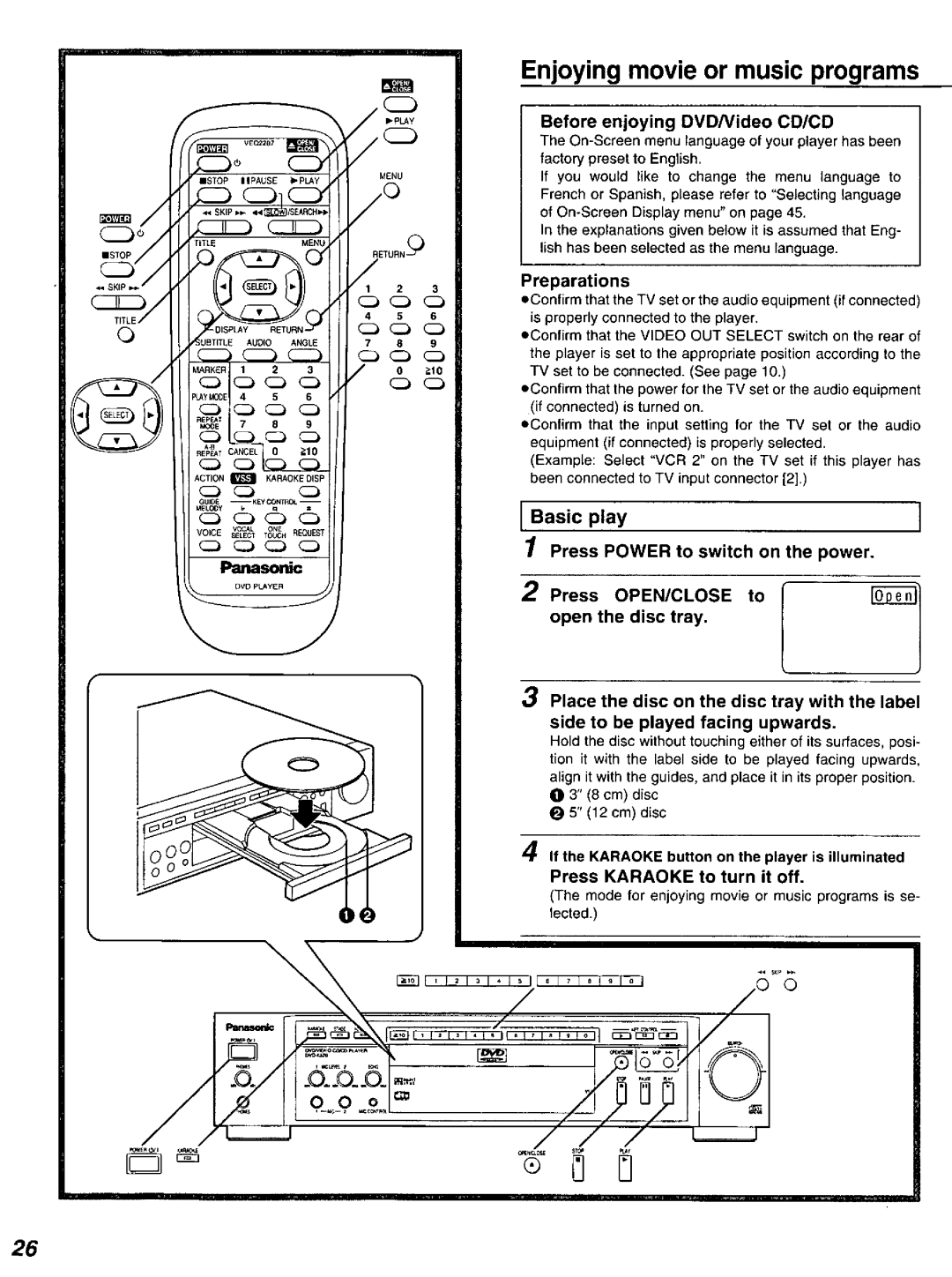 Panasonic DVD-K520D manual 