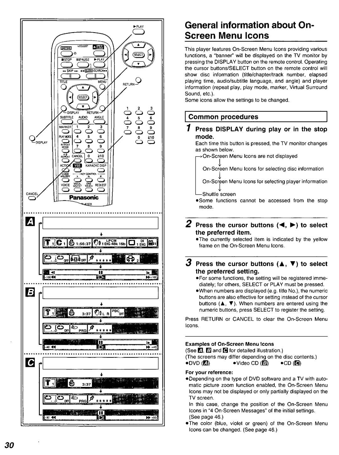 Panasonic DVD-K520D manual 